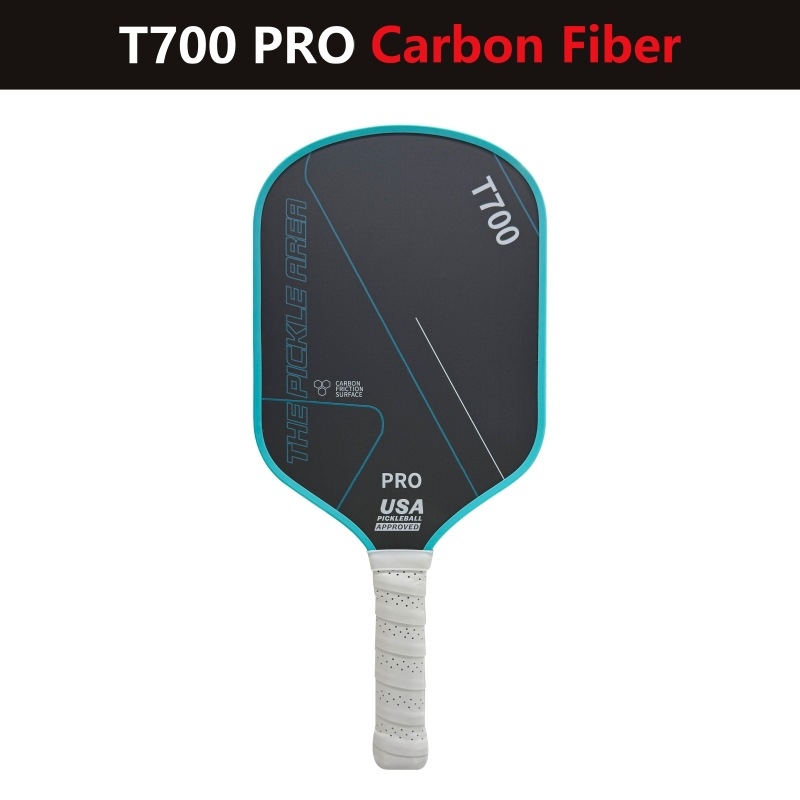 Pickleball raketa T700 z karbónových vlákien, 16 mm hrúbka, polymer honeycomb core, hmotnosť 225 g ±10 g