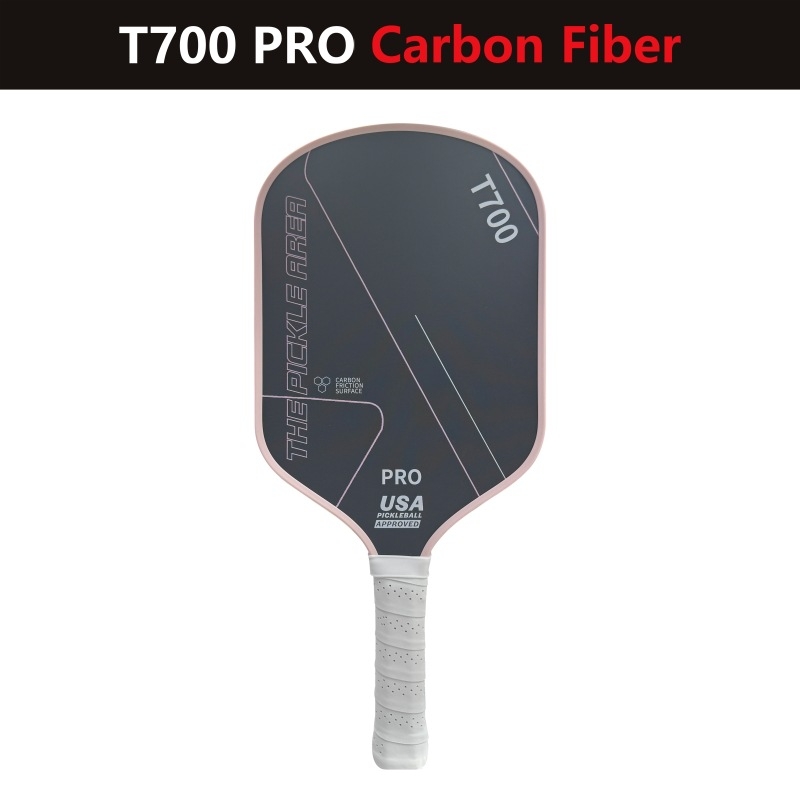 Pickleball raketa T700 z karbónových vlákien, 16 mm hrúbka, polymer honeycomb core, hmotnosť 225 g ±10 g