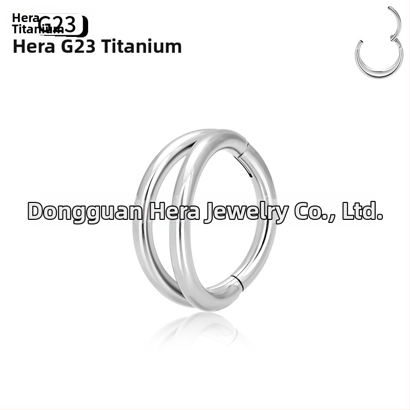 Nosis žiedas su cirkonų įdėklu, G23 titano lydinys, dviguba briauna su deimantais, išgraviruoti piercing papuošalai