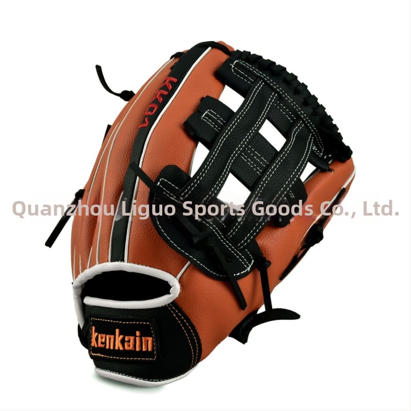 Baseball kesztyű balkezes használatra, keiken PVC, eredet Kína, testreszabható logó, alkalmas softball