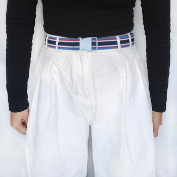 Centură din pânză cu cataramă din plastic, stil japonez-coreean preppy, primăvara 2024