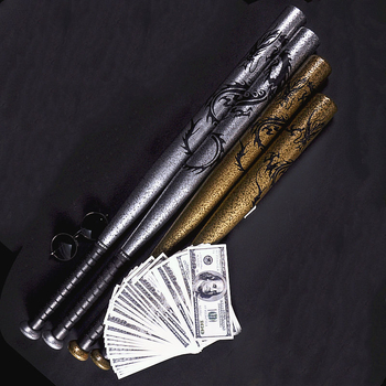 Sakausējuma tērauda beisbola nūja ar pūķa rakstu, vispārējai lietošanai, logotipa drukāšana pieejama