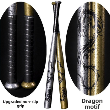 Sakausējuma tērauda beisbola nūja ar pūķa rakstu, vispārējai lietošanai, logotipa drukāšana pieejama