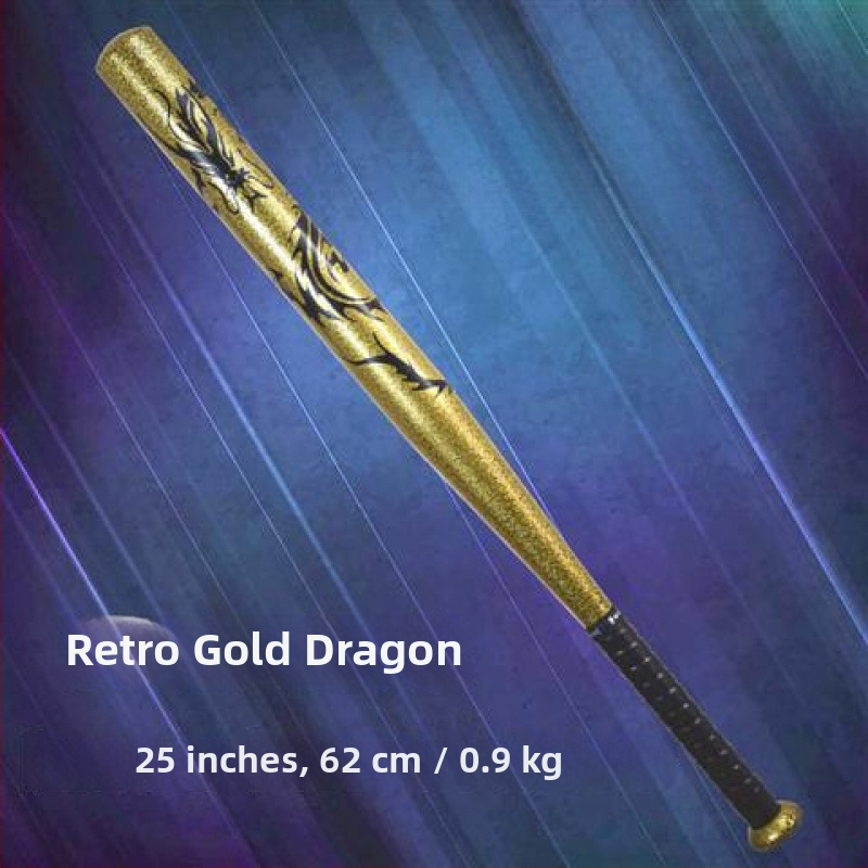 Sakausējuma tērauda beisbola nūja ar pūķa rakstu, vispārējai lietošanai, logotipa drukāšana pieejama