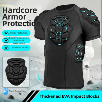 Kombinált sportvédő felszerelés felnőtteknek EVA anyaggal, csípő- és vállvédelmet tartalmaz, alkalmas kosárlabda, futball, rugby és baseball számára