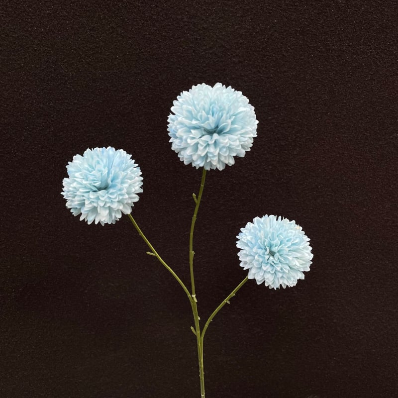 Изкуствена хризантема от сатенено цвете, една клонка, за сватби, външна употреба и домашна декорация