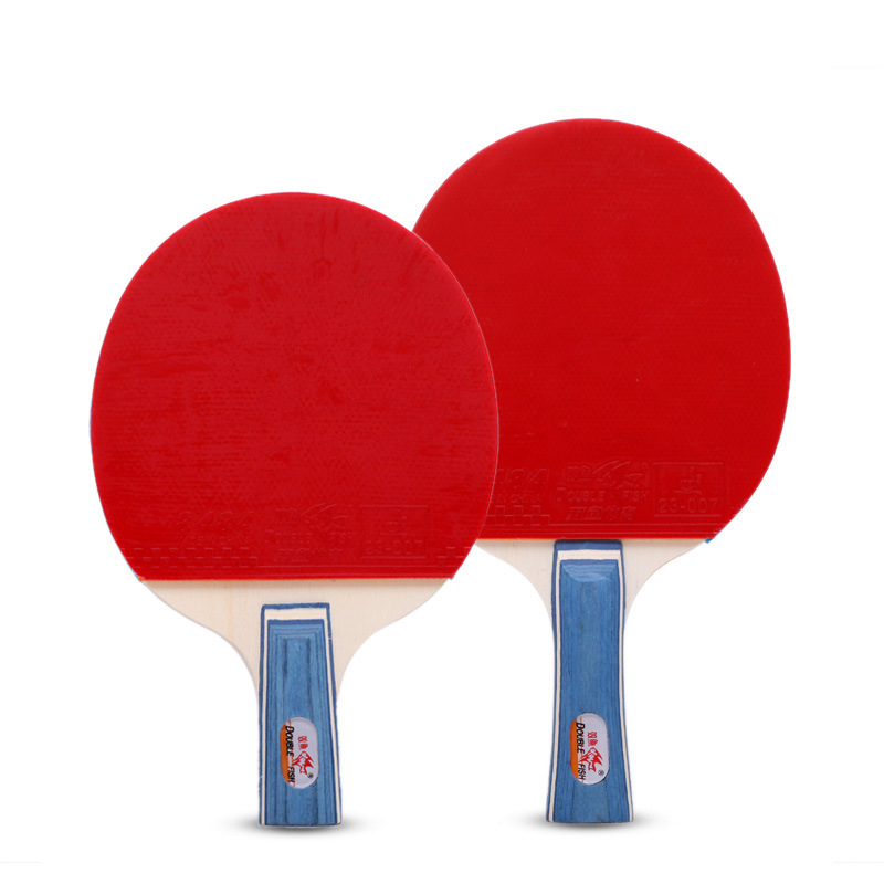 Rachetă de tenis de masă pentru începători – stil Shakehand, lamă din poplar, gumă anti-adeziv, personalizabil cu siglă, brand Double Fish