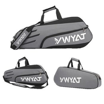 YWYAT badmintona soma, 3 raketēm, universāla, audums: kanvas un poliesteris