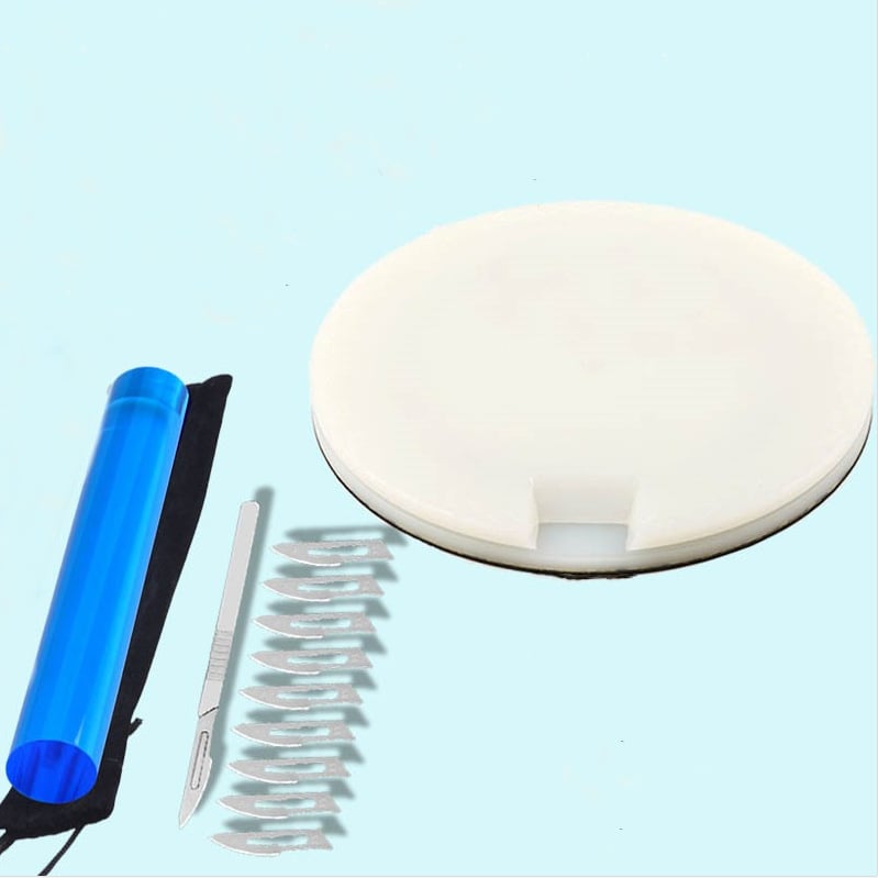 Platformă de tăiere a gumii pentru tenis de masă – unealtă DIY cu masă și platou rotativ PA66 marca MRAZ