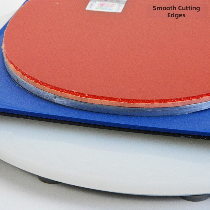 Platforma na rezanie gumy na stolný tenis – DIY nástroj s nožom a otáčacím stolom PA66, značka MRAZ