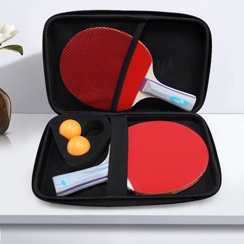 Galda tenisa reketes soma – kvadrātveida ūdensnecaurlaidīga cieta korpusa soma, kritienu aizsardzība, ķirbja formas dizains