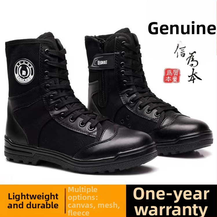 Taktické čižmy; nepremokavý materiál; dospelí muži; vonkajší, vojenský štýl