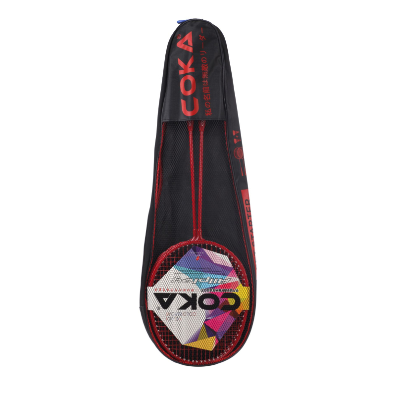 Raketa za badminton s Ferroalloy okvirom; Nylon užad; težina 95–100 g; debljina drške G5; pravolinijski udar