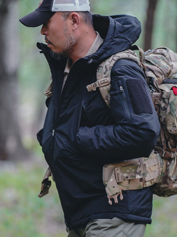 Vanjska jakna s pamukom, vodootporna, topla, otporna na vjetar, s kapuljačom