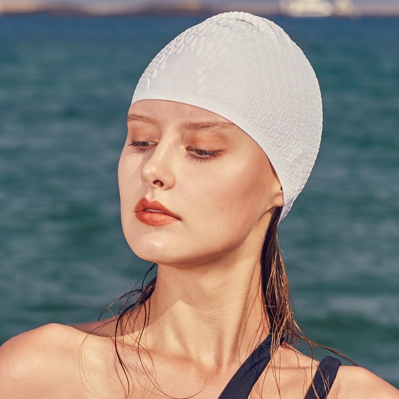 Silikonska kapa za plivanje za odrasle – vodootporna, prošireni dizajn mjehurića, zaštita ušiju