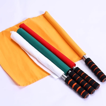 Set de steaguri pentru arbitru, pentru antrenamente de atletism — Steaguri marginale și laterale, material poliester-bumbac | Cod produs: A57121 | Brand: AOLY | Pentru fotbal, baschet și volei