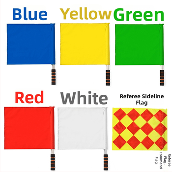 Set de steaguri pentru arbitru, pentru antrenamente de atletism — Steaguri marginale și laterale, material poliester-bumbac | Cod produs: A57121 | Brand: AOLY | Pentru fotbal, baschet și volei