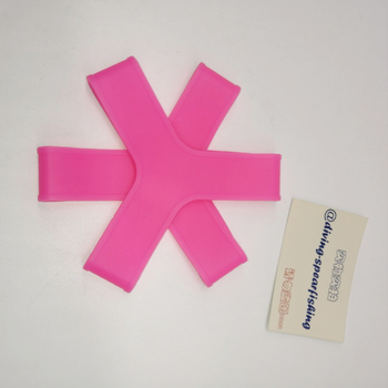 Silikonska traka za pričvršćivanje plivačkih peraja s prstenom za zadržavanje — za odrasle, sprječava gubitak tijekom ronjenja i snorkelinga