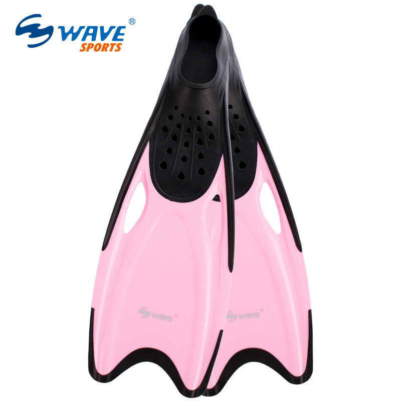 Wave potapljačke fins za odrasle, unisex – lagane i fleksibilne (Materijal: TPR protuklizni + POM smola; Podrijetlo: Guangdong; Marka: Wave; Prilagodba dopuštena)
