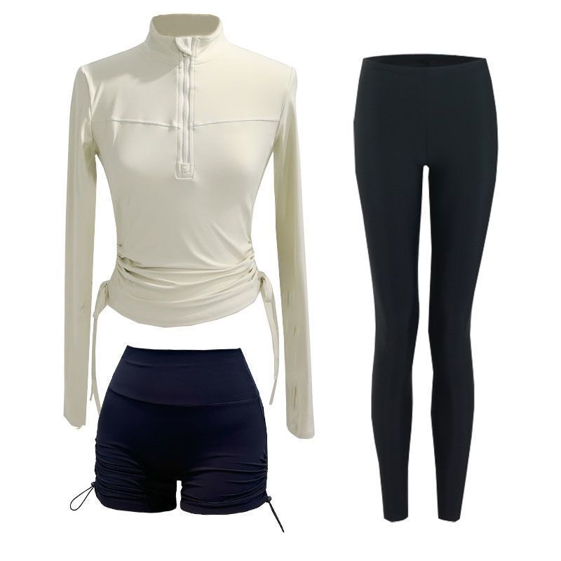 Korejski podijeljeni kupaći kostim s dugim rukavima, brzo se suši, učinkovit efekt mršavljenja, UV zaštita za surfanje i ronjenje