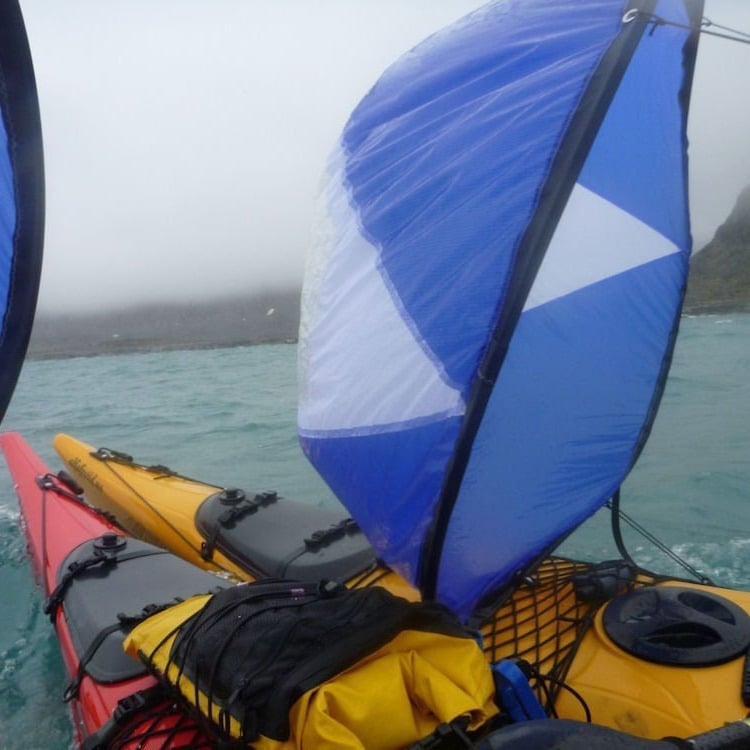 Kajak wind sail DOWNWIND SAIL, PVC materijal, Moocy marka, prilagođena obrada, licencirana privatna etiketa