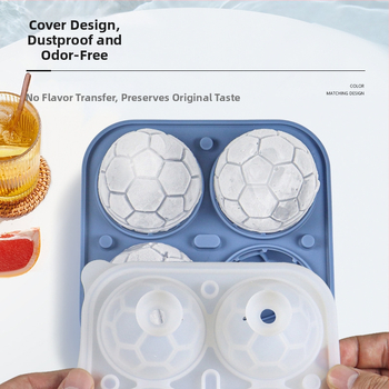 Σφαιρική παγοθήκη σιλικόνης, 100 ml, γρήγορη κατάψυξη, εύκολη αποδέσμευση, με λογότυπο