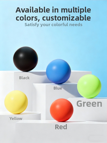 Silikonska fascia masažna kuglica za vrat i tijelo — joga trening, opuštanje, visoka elastičnost, 155 g