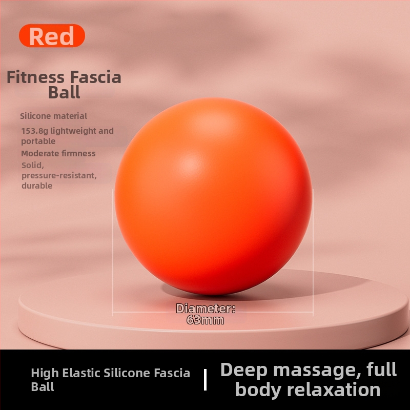 Silikonska fascia masažna kuglica za vrat i tijelo — joga trening, opuštanje, visoka elastičnost, 155 g