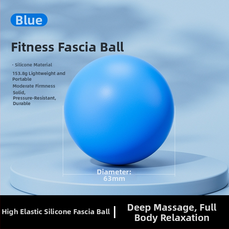 Silikonska fascia masažna kuglica za vrat i tijelo — joga trening, opuštanje, visoka elastičnost, 155 g