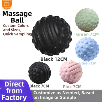 Sierjie PU lopta za masažu stopala s bodljama, fascia masaža za jogu, promjer 70 mm, 60 g, nije naduta