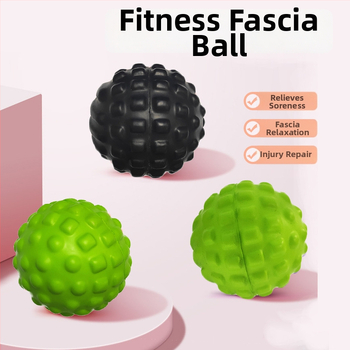 Sierjie PU lopta za masažu stopala s bodljama, fascia masaža za jogu, promjer 70 mm, 60 g, nije naduta