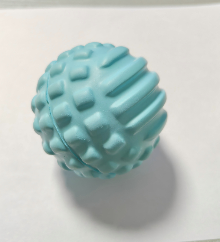 Sierjie PU lopta za masažu stopala s bodljama, fascia masaža za jogu, promjer 70 mm, 60 g, nije naduta