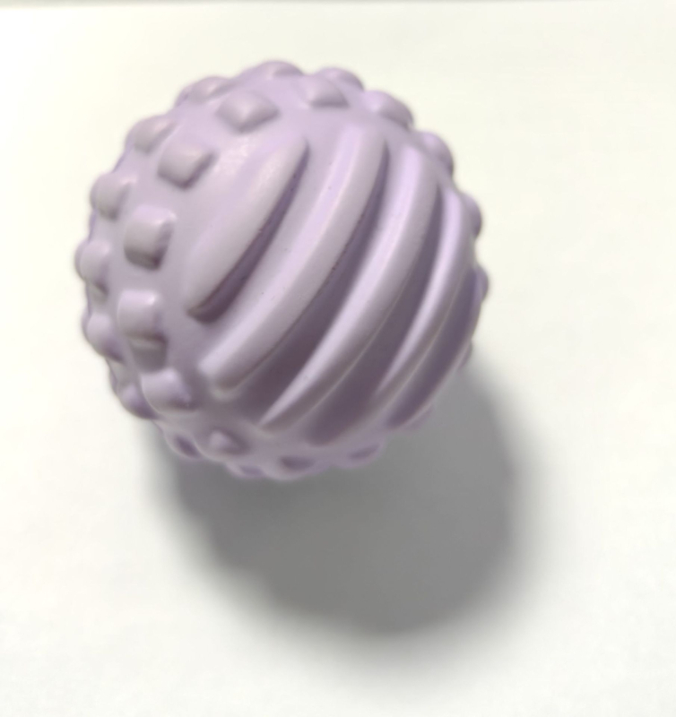 Sierjie PU lopta za masažu stopala s bodljama, fascia masaža za jogu, promjer 70 mm, 60 g, nije naduta