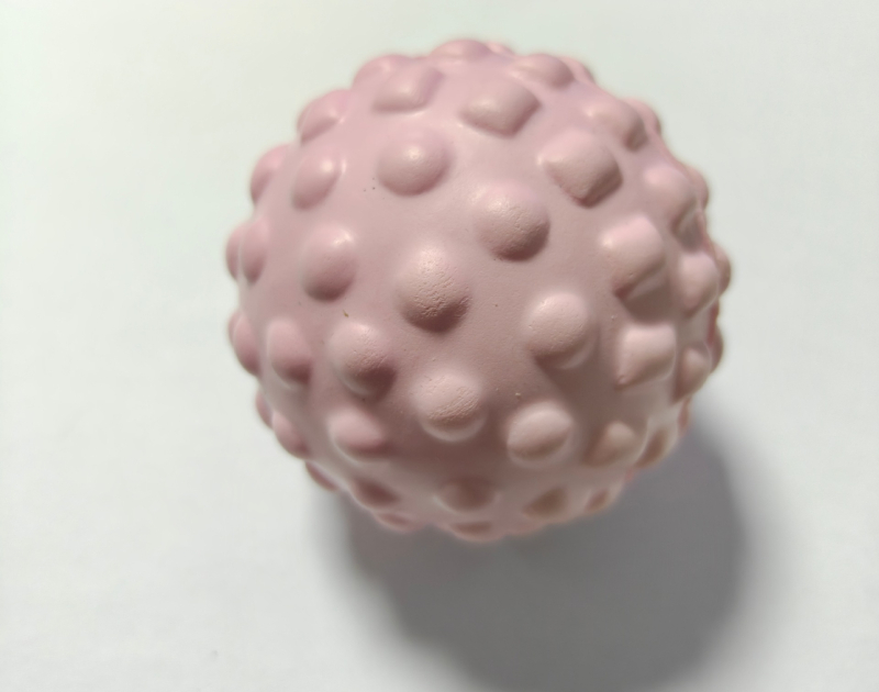 Sierjie PU lopta za masažu stopala s bodljama, fascia masaža za jogu, promjer 70 mm, 60 g, nije naduta