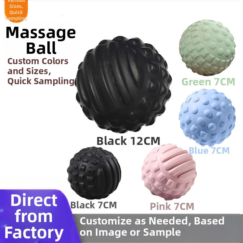 Sierjie PU lopta za masažu stopala s bodljama, fascia masaža za jogu, promjer 70 mm, 60 g, nije naduta