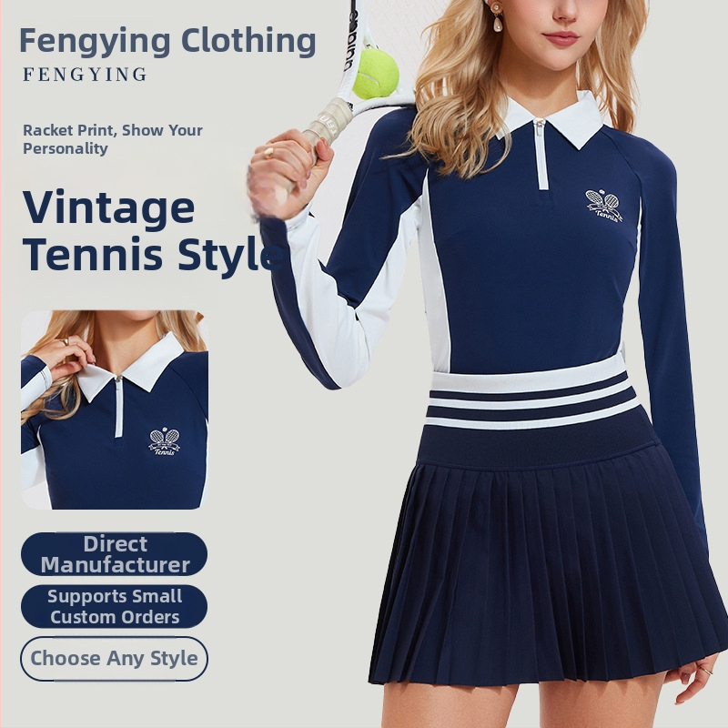 Sievietēm neilona garām piedurknēm treniņu topa komplekts ar Lycra odu, elpojošs, piemērots skrējiens un jogai (rudens–ziema)