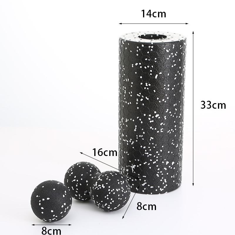 Háromrészes üreges jóga oszlop készlet EPP habrollerrel a fitneszhez, jóga-rehabilitációhoz és izomlazításhoz