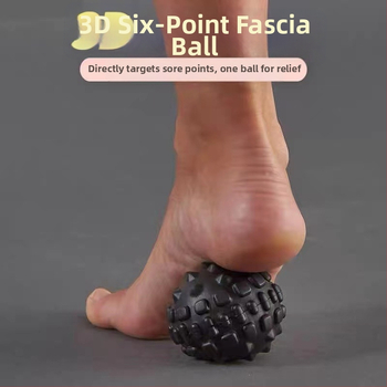 Jun Yi PU pjenasta joga lopta za akupunkturne točke i plantarnu fasciju – masažna lopta s bodičastom teksturom, neinflatabilna, 60 g, mogućnost prilagodbe