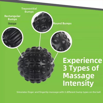 Jun Yi PU pjenasta joga lopta za akupunkturne točke i plantarnu fasciju – masažna lopta s bodičastom teksturom, neinflatabilna, 60 g, mogućnost prilagodbe