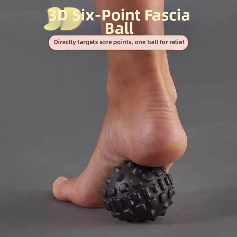 Jun Yi PU pjenasta joga lopta za akupunkturne točke i plantarnu fasciju – masažna lopta s bodičastom teksturom, neinflatabilna, 60 g, mogućnost prilagodbe