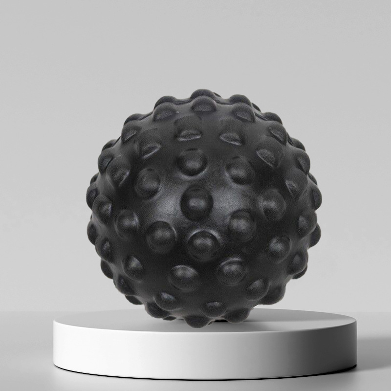 Jun Yi PU pjenasta joga lopta za akupunkturne točke i plantarnu fasciju – masažna lopta s bodičastom teksturom, neinflatabilna, 60 g, mogućnost prilagodbe