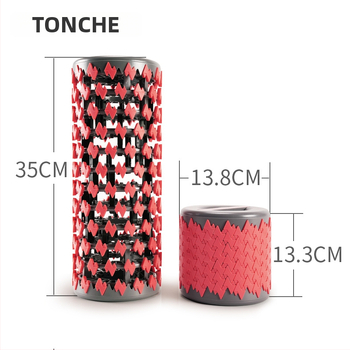 Pjenasti valjak za jogu s teleskopskom podesivom osovinom, prijenosiv za opuštanje mišića