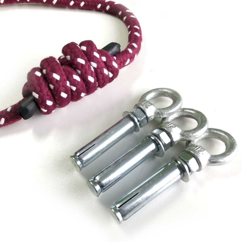 XinReDa Falra szerelhető jóga kötél – poliészter-pamut jóga kötél, inverziós edzéshez, jóga segédeszköz (Típus: Stretch Strap/Yoga Rope; Márka: XinReDa; Anyag: Poliészter-pamut; Kategória: Yoga aids)