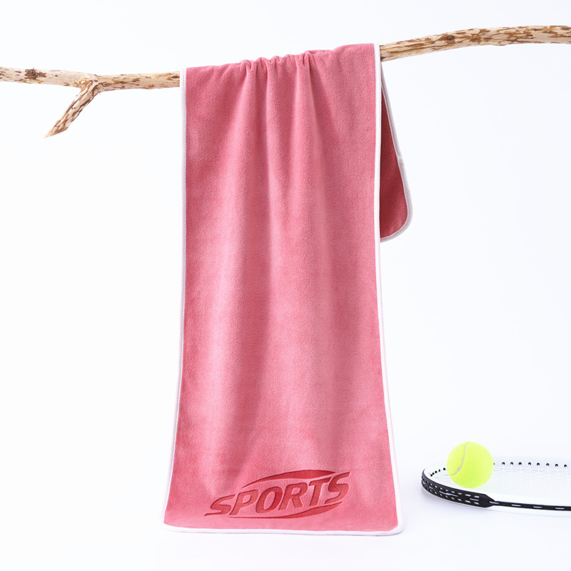 Sportski ručnik od mikrovlakna, brzo suši, apsorbira vlagu, izvezen i obrubljen završetak, spreman za otisak logotipa