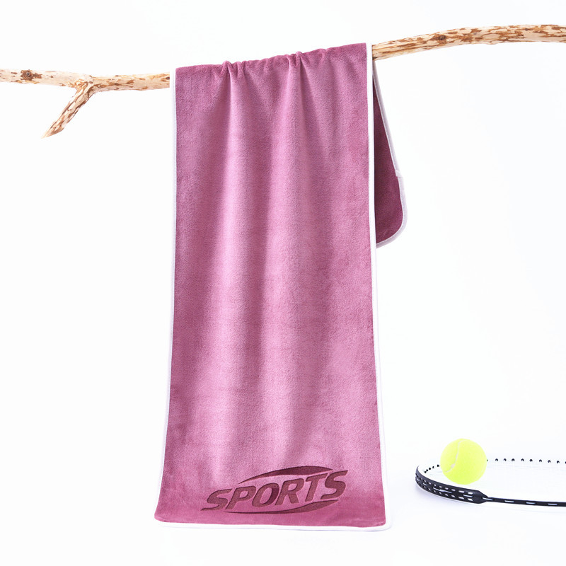 Sportski ručnik od mikrovlakna, brzo suši, apsorbira vlagu, izvezen i obrubljen završetak, spreman za otisak logotipa