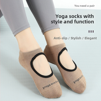 Yoga čarape s anti-slip značajkama za fitness | pamuk 95–100%, jednostruko pletene, 168 šavova