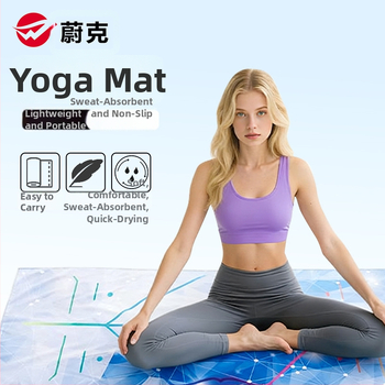 Peng Di mikrošķiedras jogas dvielis fitnesam — 3 mm biezums, 300 g, mitrumu uzsūcošs, neslīdīgs; sastāvs: 85% poliesters, 15% neilons