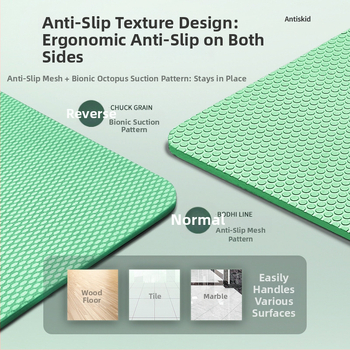 Joga prostirka od TPE, dvostrano sklopiva, prijenosna, protuklizna, 700 g, debljina 4/6/8 mm