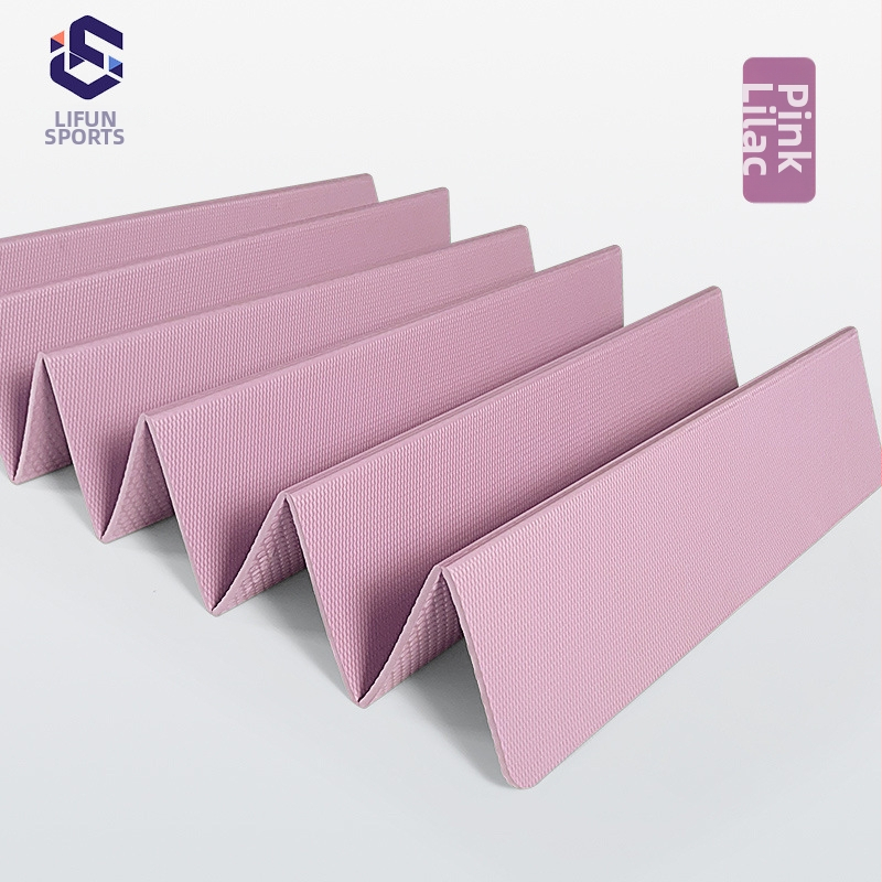 Joga prostirka od TPE, dvostrano sklopiva, prijenosna, protuklizna, 700 g, debljina 4/6/8 mm