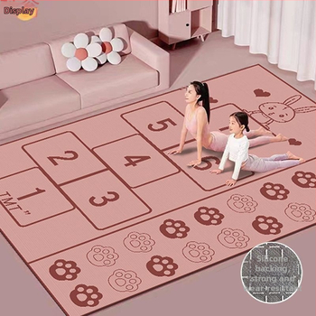 Joga prostirka za dvije osobe s velurom na površini, debljina 8 mm, težina 1,0 kg, karikaturni uzorak